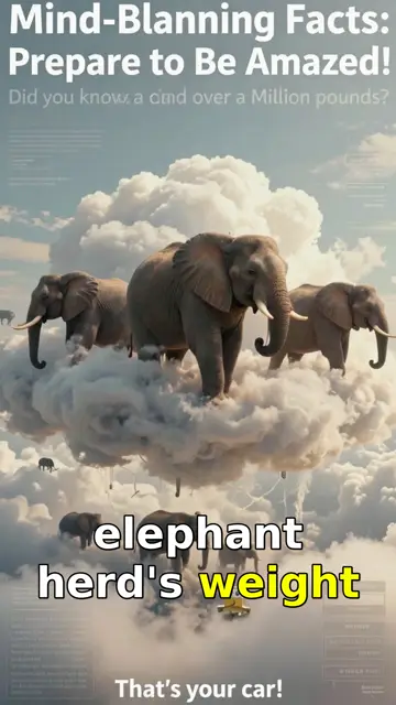 Visual metaphor: frame from the 3 amazing facts example